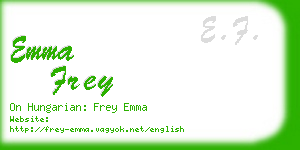 emma frey business card